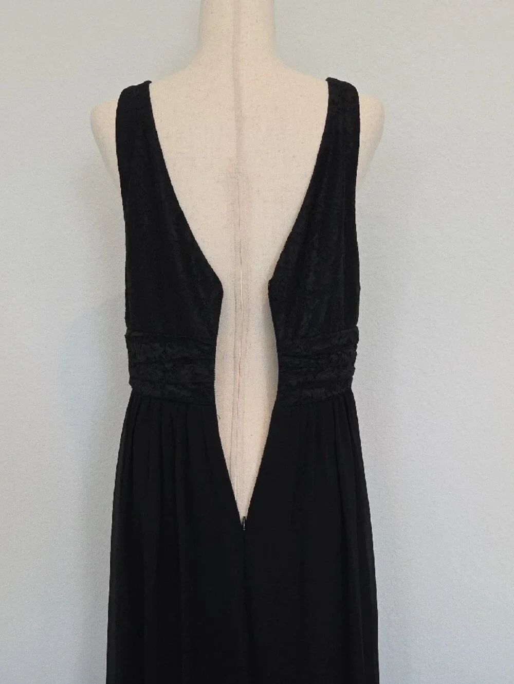 Ever Pretty Black V-Neck Empire Waist Maxi Dress